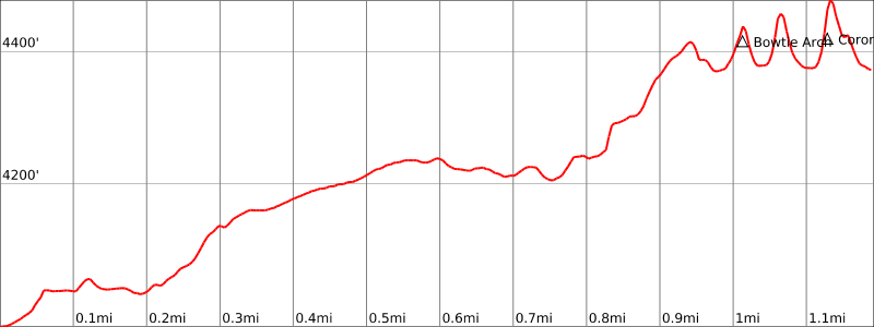 Corona Arch - Elevation Chart 1